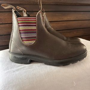 Blundstone #1409 CHELSEA BOOTs STOUT/STRIPES AUS 6/US Size 9 Like New